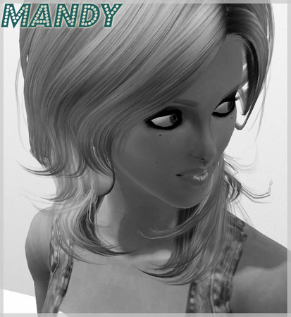 Sims 3 — Mandy by TSR Archive — Included: Skin by ladyfrontbum (velvet) Not included: Earrings by liana hair by newsea