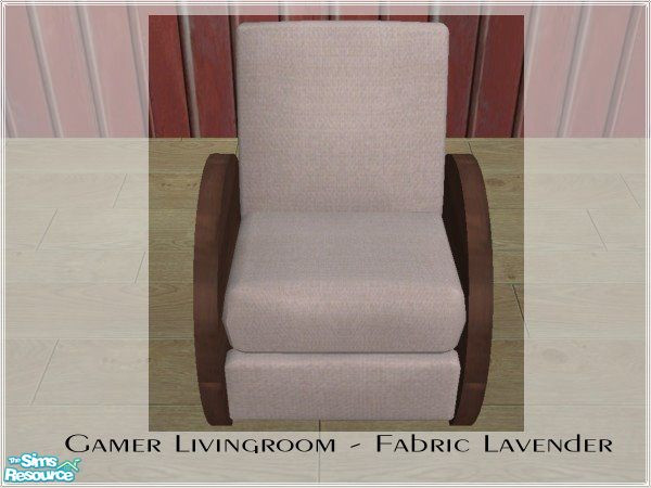 Sims 2 — Gamer Living in mix colors - Seat Lavender by mky1374 — Lavender seat recolor for Recliner. This is the Master