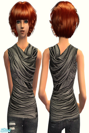 Sims 2 — Outfits 13 - Top 03 by irene_busy — (MESH IS FREE) This top can be worn with tucked and untucked bottoms. To