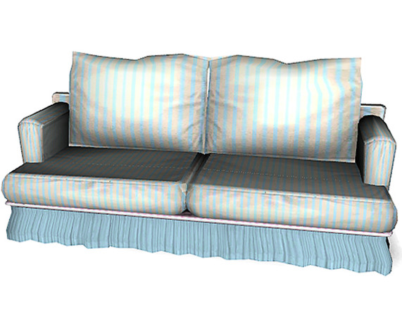 Sims 3 — Shabby Chic Living 2 Sofa by TheNumbersWoman — Shabby and Chic, for the shab in all of us. By RicciNumbers at