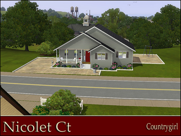 Sims 3 — Nicolet Ct by Countrygirl1 — Nicolet Ct - 2 Bedroom, 1 Bath home. Comes complete with eat-in kitchen, living