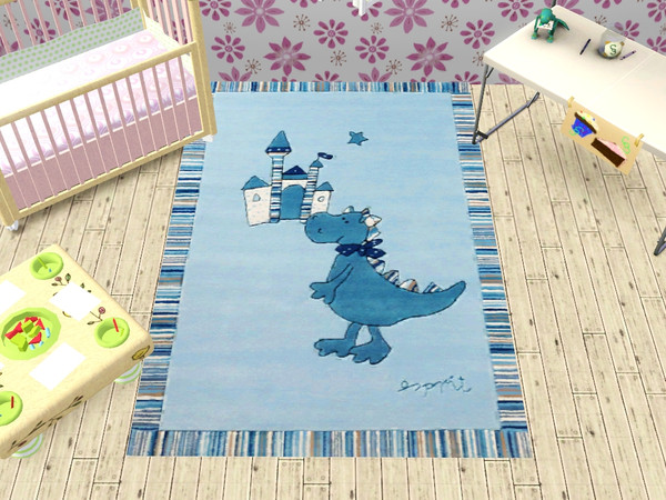 Sims 3 — RugSet_EspritKids01 by CaliDea — Rug DinoBoy