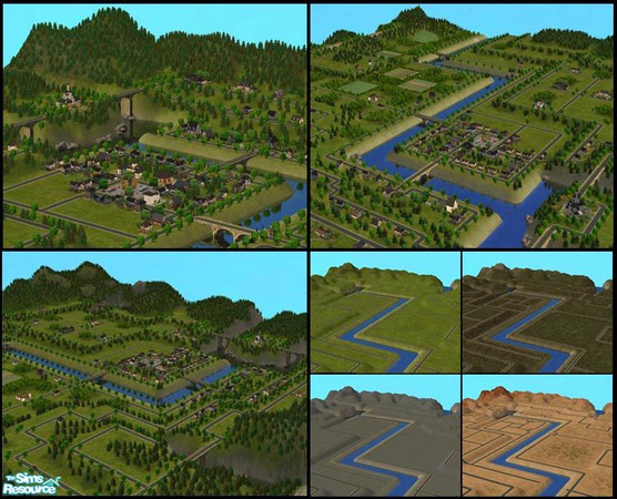 Sims 2 — Stonebridge Alpine Village by simplysim78 — Here is my new decorated neighborhood, i have named it Stonebridge,
