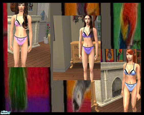 Sims 2 — Applique Undie Set by LadyDeluxe — More recolors of my original applique undie. I hope you enjoy it!!