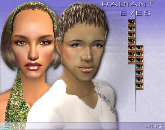 Sims 2 — Radiant Eyecolor Set by IcedMango — Radiant eyes - clear style - deep look - 14 Shades