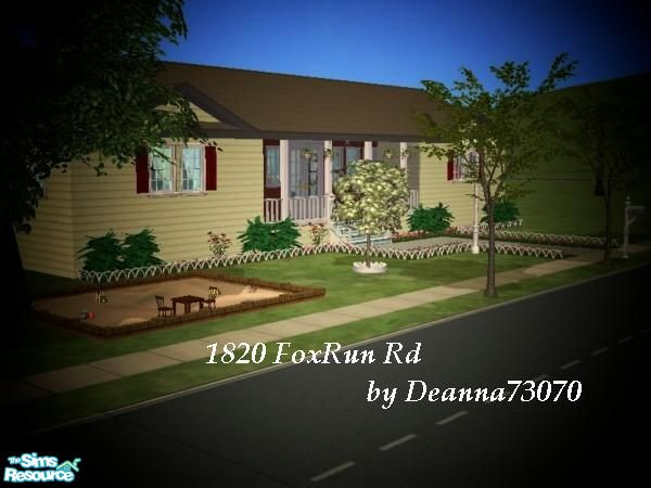 Sims 2 — 1820 FoxRun Rd by DEANNA73070 — Make sure to download the mesh for JWood's stand-alone shutters to work in the