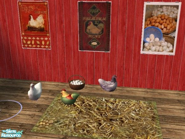Sims 2 — Chicken and Egg Farm Prints by drewsoltesz — These signs can be used on your working farm/store, or decorate