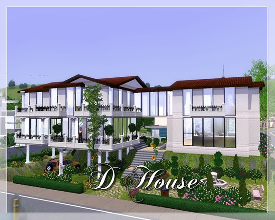 Sims 3 — D House by AnnieBoo — My self sim lives here. Thank you to Pilar, Riccinumbres and Angela