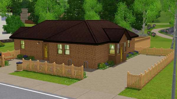 Sims 3 — Trille - 1br, 1ba by Flexina — The home for the single simmer or the couple. Kitchen, livingroom and office.