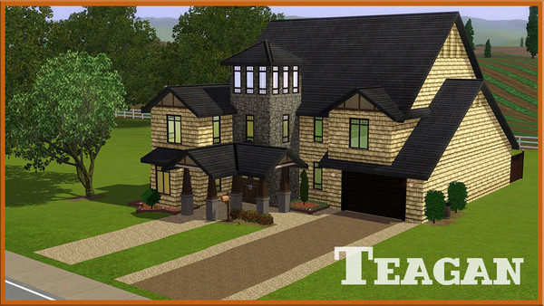 Sims 3 — Teagan by macgirlffx — If you've been looking for a family size house for your manly man bachelor, look no
