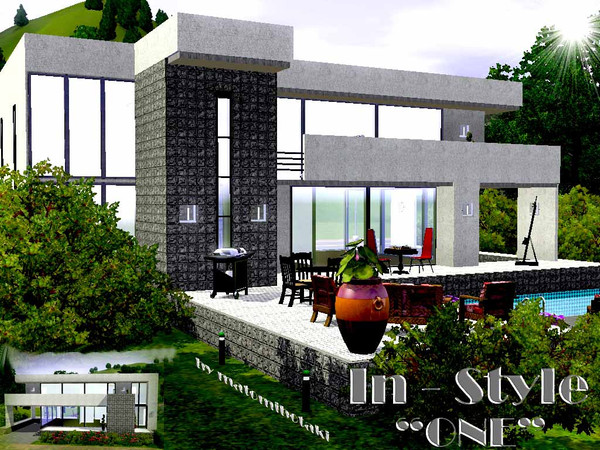 Sims 3 — In - Style, ONE by matomibotaki — Modern and luxury styled home with lots of specials, fully furnished and