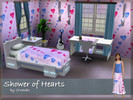 Sims 3 — Shower of Hearts by Strawbz — A shower of hearts to delight any girl or teen - works well on walls, bedding and