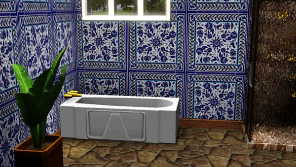 Sims 3 — Blue plate special by lesica9267 — Blue and white decorative tile.