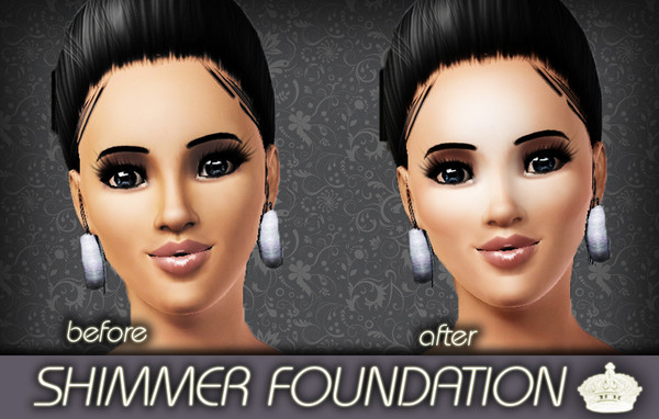 Sims 3 — Shimmer Foundation by TSR Archive — 3 parts are recolourable. Enjoy!