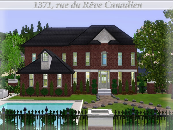 Sims 3 —  by lilliebou — Hi! :) This house has a very rich style, indoor as much as outdoor, that's why it is so