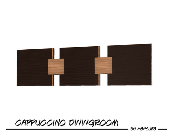Sims 3 — Cappuccino Diningroom Wall Mirror by mensure — Cappuccino Diningroom Wall Mirror by mensure. Recolorable.