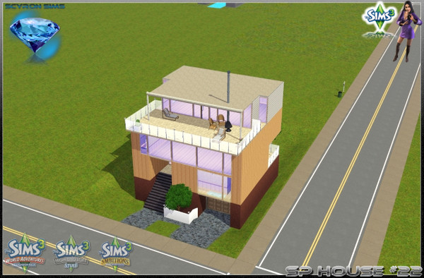 Sims 3 — SP House #22 by _Sanel_ — Made by Sanel Krupic (Scyron Projects 2009-2010) house with - 1 garage,1 kitchen,1