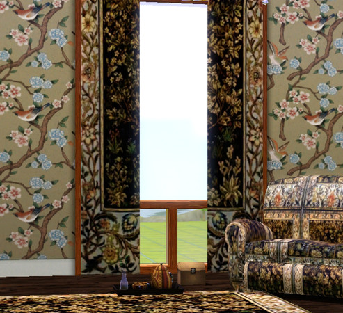 Sims 3 — COSY LIVING CURTAIN 1 by abuk0 — COSY LIVING CURTAIN 1