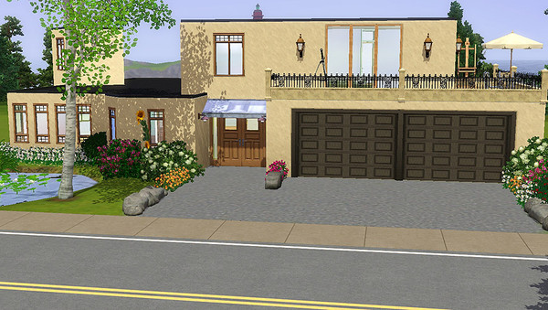 Sims 3 — The Pi - no CC by shinseina — Built after a real model with real floor plans (the floor plan's number was