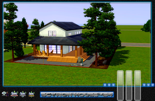 Sims 3 — Scyron House #24 by _Sanel_ — Made by Sanel Krupic (Scyron Projects 2009-2010) present house with - 1 terace,1