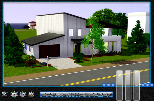 Sims 3 — Scyron House #27 by _Sanel_ — Made by Sanel Krupic(Scyron Projects 2009-2010) present house with - 1 balcony,1