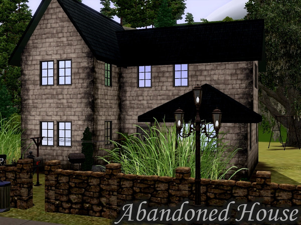 Sims 3 — Abandoned House by IceCreamQueen — Originally built as a Warehouse for furniture, it became a home after the old