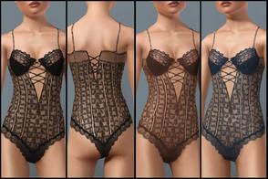 Sims 3 — JP167 Lace Body by juttaponath — Lace body for teens.