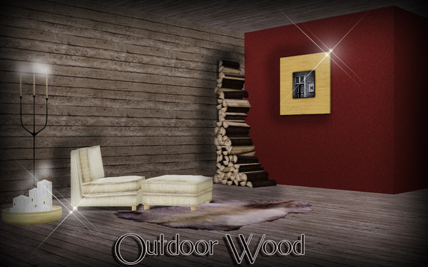 Sims 3 — Outdoor Wood by TSR Archive — Pattern made by Pralinesims