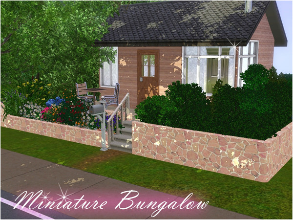 Sims 3 — Miniature Starter Bungalow by IceCreamQueen — This property is just under budget for a lovely starter home. It's