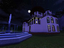 Sims 3 — house with red round roof by Sayuta — everyone I showed it to said it looked a bit strange, but I still love