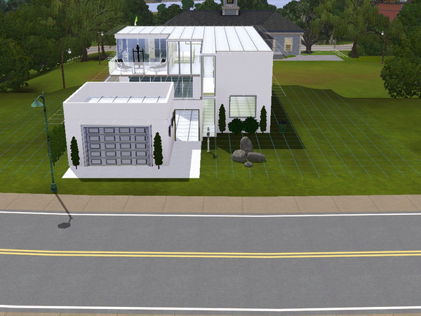 Sims 3 — Ultra Modern - UnFurnished by crafty_lady1971 — This ultra-modern home has 4 bedroom, 2 1/2 baths, a laundry