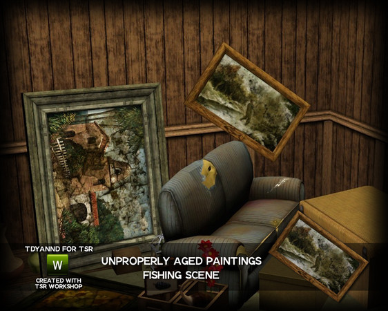 Sims 3 — Unproperly Aged Paintings - Fishing Scene by tdyannd — 