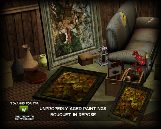 Sims 3 — Unproperly Aged Paintings - Bouquet in Repose by tdyannd — 