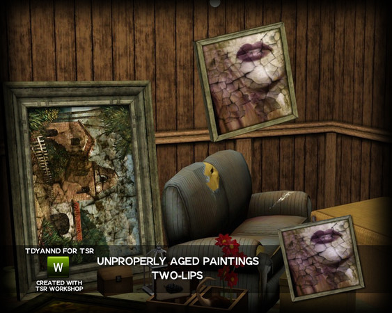 Sims 3 — Unproperly Aged Paintings - Two-lips by tdyannd — 