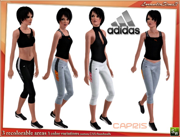 The Sims Resource - Adidas Capris