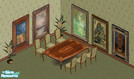 Sims 1 — Rose Lattice Set by LMRichardson — Set contains 1 Bird of Paradise Silk plant (LL), 1 Bird of Paradise Silk