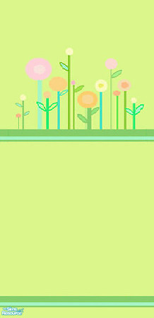 Sims 2 — SpringWall 4 by The_Unicorn — With Spring in the air, here are some Spring-Walls... You can use my