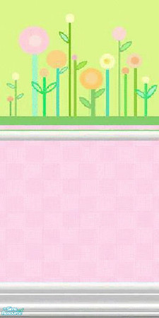 Sims 2 — SpringFlower 3 by The_Unicorn — With Spring in the air, here are some Spring-Walls... You can use my