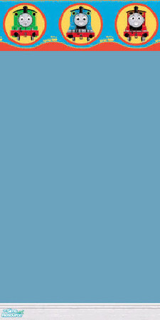 Sims 2 — Thomas The Tank Engine by sallyhails — Blue paint with Thomas The Tank Engine border