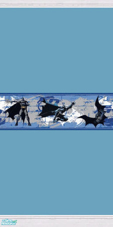 Sims 2 — Batman 2 by sallyhails — Blue paint with Batman border