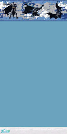 Sims 2 — Batman by sallyhails — Blue paint with Batman border