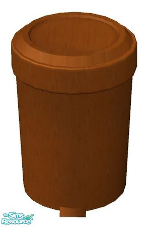 Sims 2 — Sunflower Kitchen - Trash Can by RhondaBlonda — 