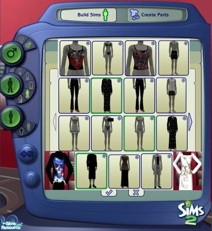 Sims 2 — Skull z - Set by kollens — My kids have many interests, i was asked to make some skull outfits, Some funny tee
