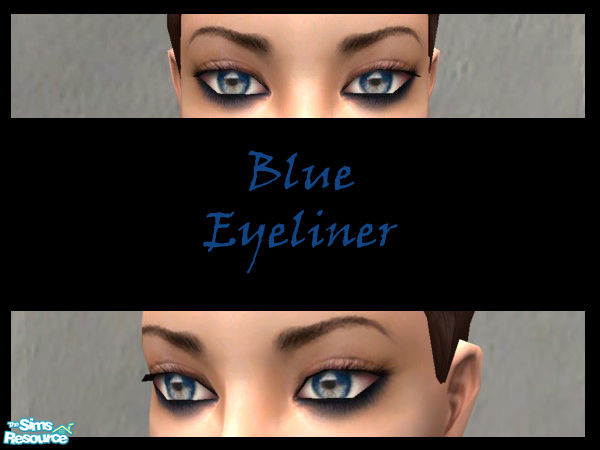 Sims 2 — Blue eyeliner by Blackparade — (the lashes are from the eyeshadow/helaene)