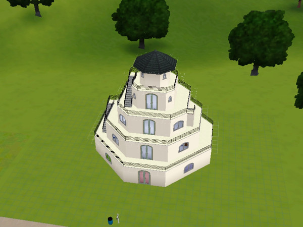 Sims 3 — Lighthouse House by Insanitypress — An old lighthouse on a hill converted to a comfy cozy home.