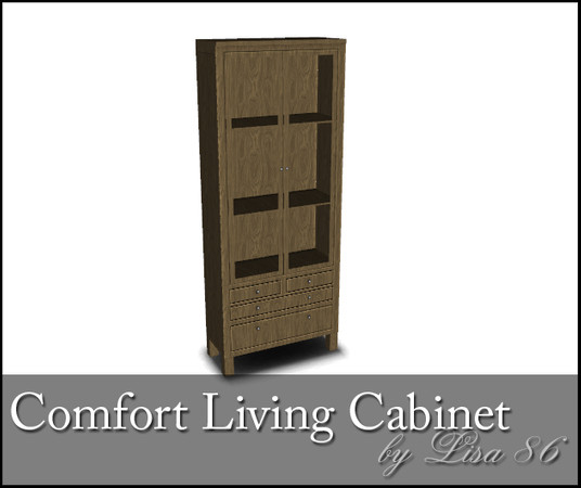 Sims 3 — Comfort Living Cabinet by Lisa 86 — Comfort Living Cabinet by Lisa 86 at TSR 15 free slots to use for your decor