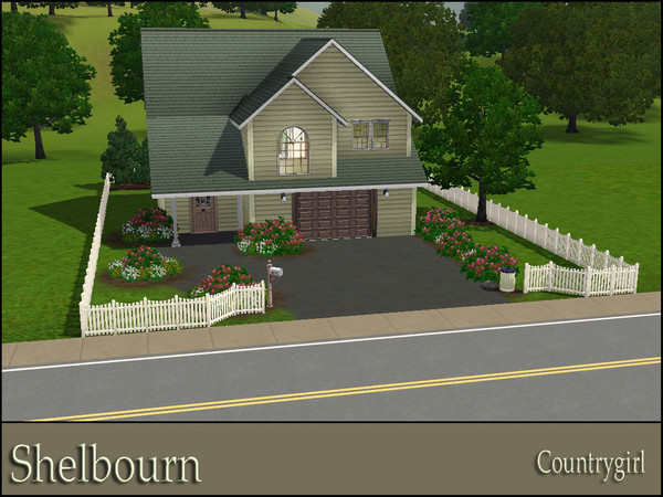 Sims 3 — Shelbourn by Countrygirl1 — Shelbourn - 1 Bedroom, 1.5 Bath home. Comes compelete with attached garage, kitchen,