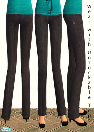 Sims 2 — Outfits 13 - Bottom 17 by irene_busy — (MESH IS FREE) This is an untuckable version of a bottom from Outfits 11