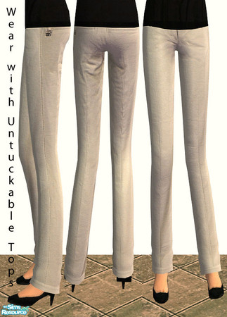 Sims 2 — Outfits 13 - Bottom 16 by irene_busy — (MESH IS FREE) This is an untuckable version of a bottom from Outfits 11