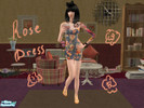 Sims 2 — Rose dress by Chrun — Nice dress for romantic sim-girls. Please, download the mesh on glamorouslounge.net page